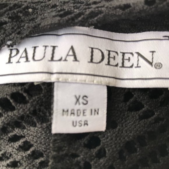 Paula Deen Swimsuit Cover Up Black Oversized XS - Picture 13 of 14